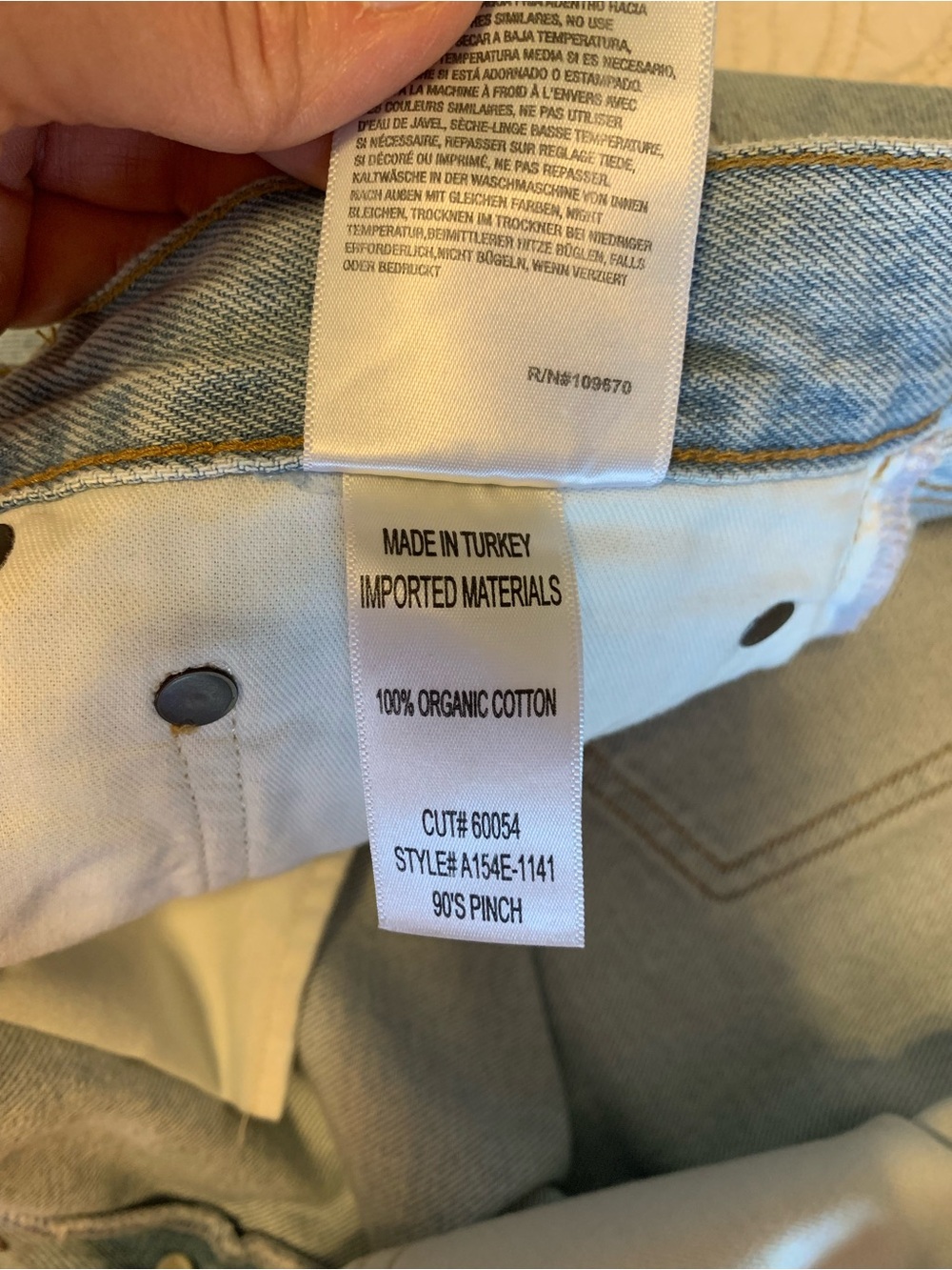 NWT - Agolde 90s Pinch Waist High Rise Straight - Size 33 - Picture 6 of 9